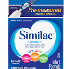 Similac Advance Infant Formula Pre-Measured Powder Singles